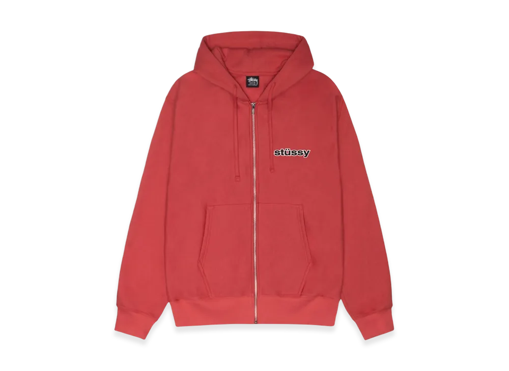 Stussy SS Link Zip Hoodie "Pepper"