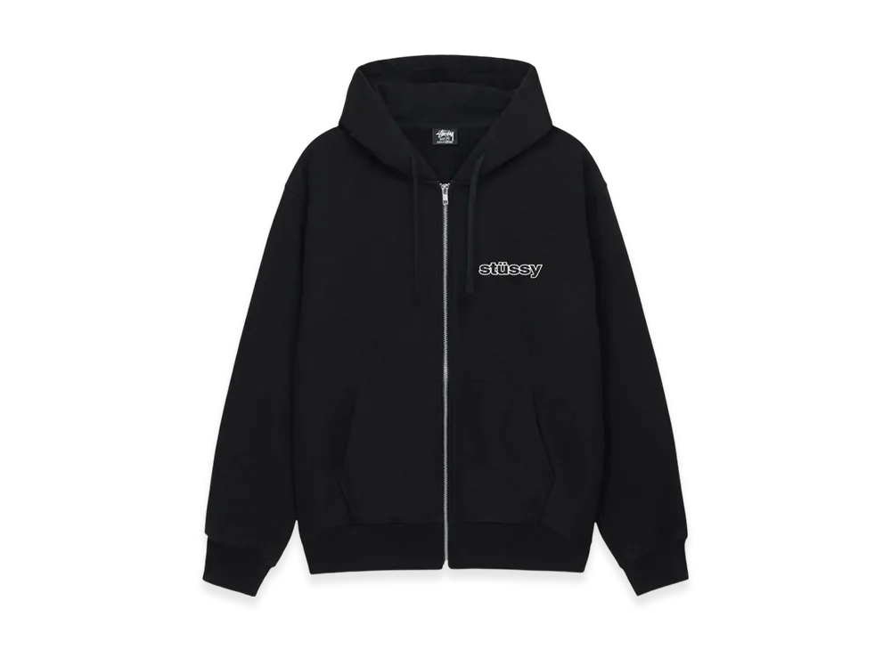 ステューシー SS リンク ジップ パーカー "ブラック"