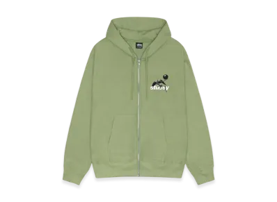 Stussy Apocalypse Zip Hoodie "Moss"