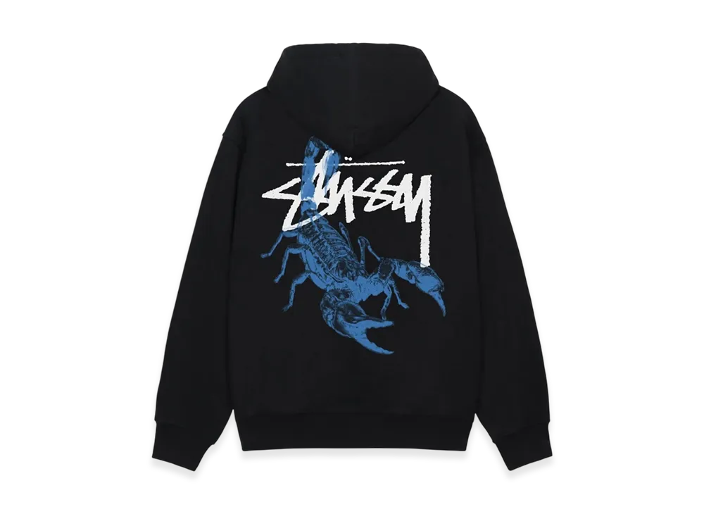 Stussy Scorpion Zip Hoodie "Black"