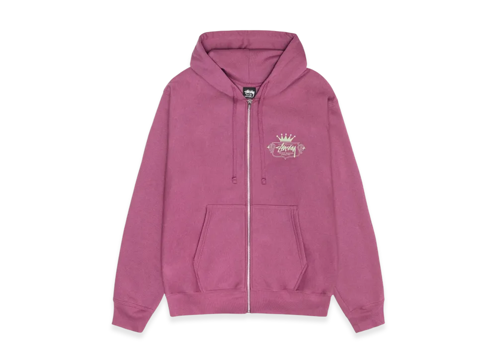 Stussy Built To Last Zip Hoodie "Berry"