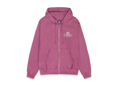 Stussy Built To Last Zip Hoodie "Berry"