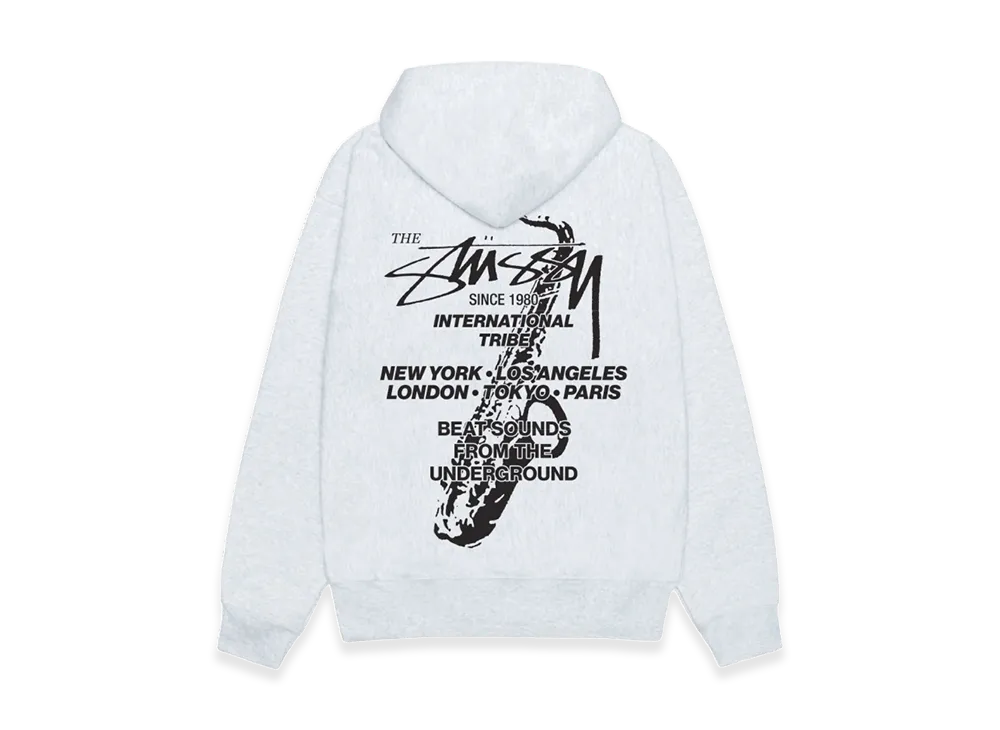 Stussy Beat Sounds Zip Hoodie "Ash Heather"