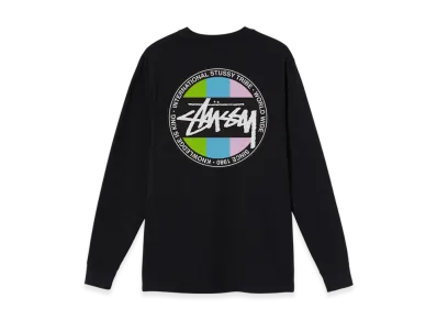 Stussy Classic Dot Dyed LS Tee "Black"