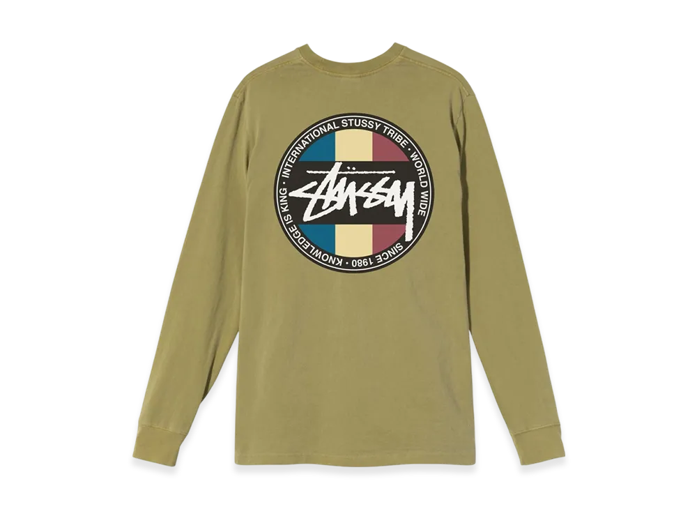 Stussy Classic Dot Dyed LS Tee "Citron"