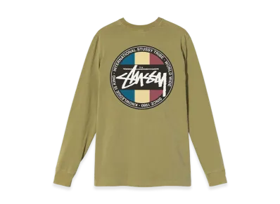 Stussy Classic Dot Dyed LS Tee "Citron"