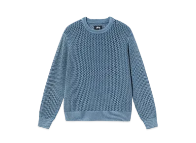 Stussy PIGMENT DYED LOOSE GAUGE SWEATER "Saefoam"