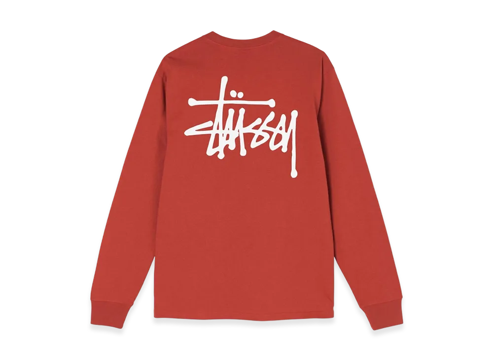 Stussy Basic Stussy LS Tee 2021 "Brick"