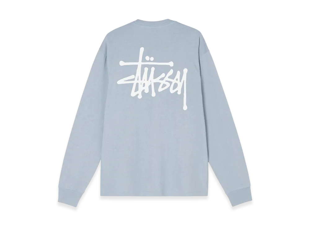 Stussy Basic Stussy LS Tee 2021 "Steel"