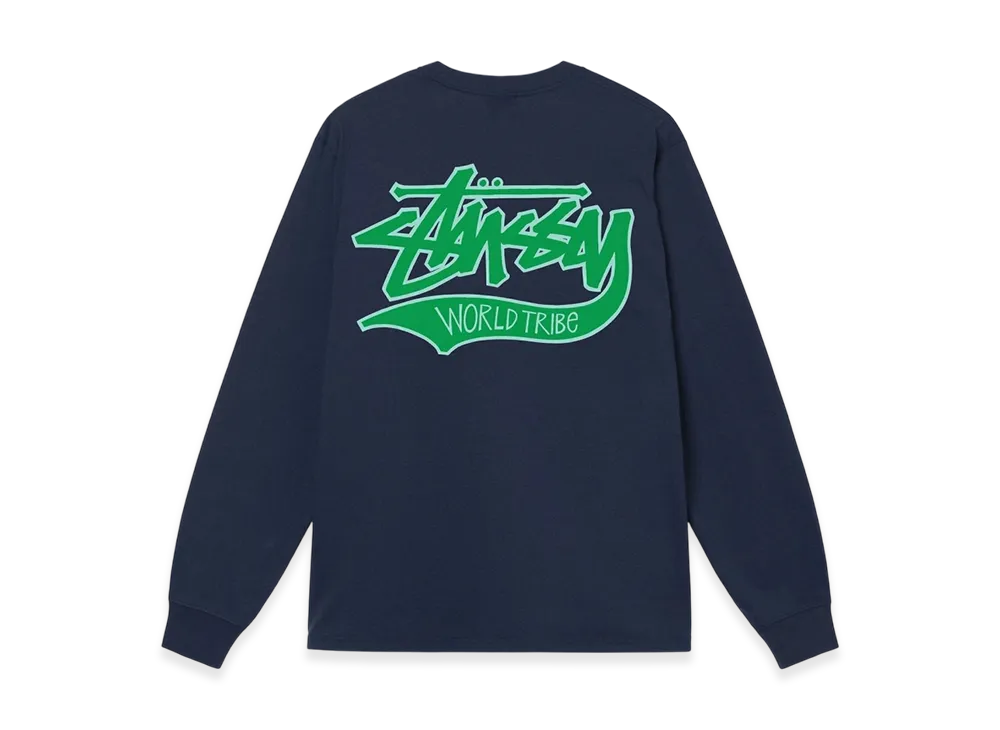 Stussy Slugger LS Tee "Navy"