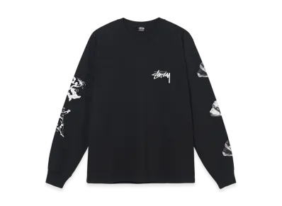 Stussy Angels Pigment Dyed LS Tee "Black"