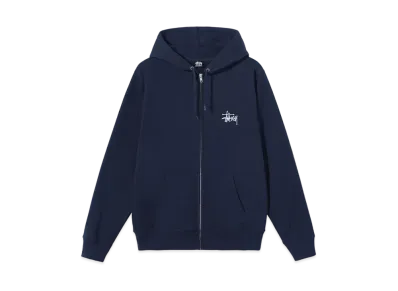 Stussy BASIC STUSSY ZIP HOODIE "Navy"