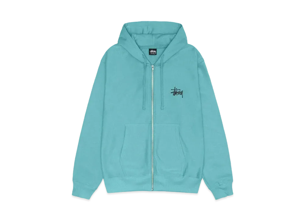 Stussy Basic Stussy Zip Hoodie "Ocean"