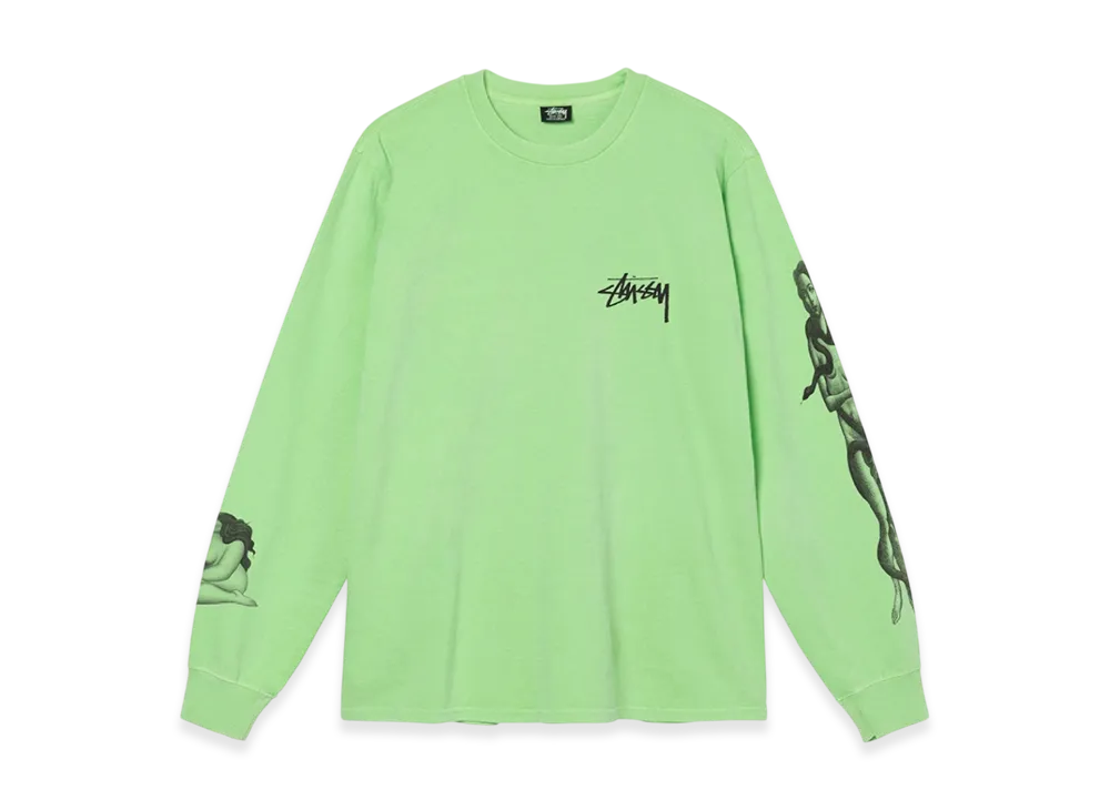 Stussy Venus Pigment Dyed LS Tee "Green"