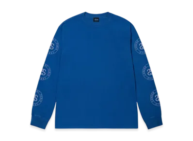 Stussy Seal Pigment Dyed LS Tee "Blue"
