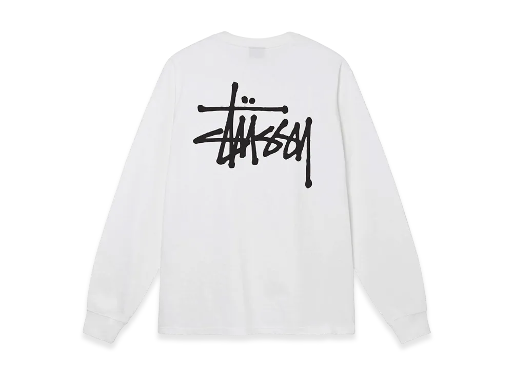 Stussy Basic Stussy LS Tee 2023 "White"