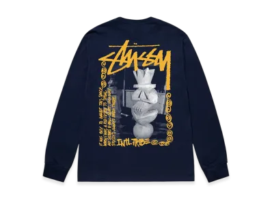 Stussy Landin LS Tee "Navy"