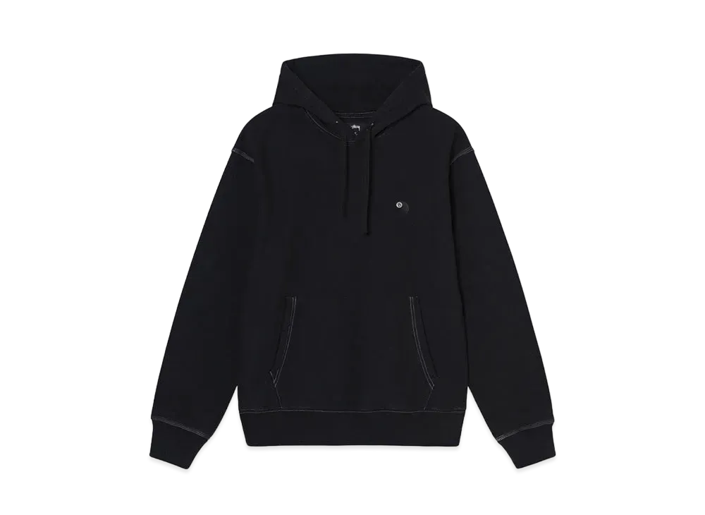 Stussy 8 BALL EMBROIDERED HOODIE "Black"