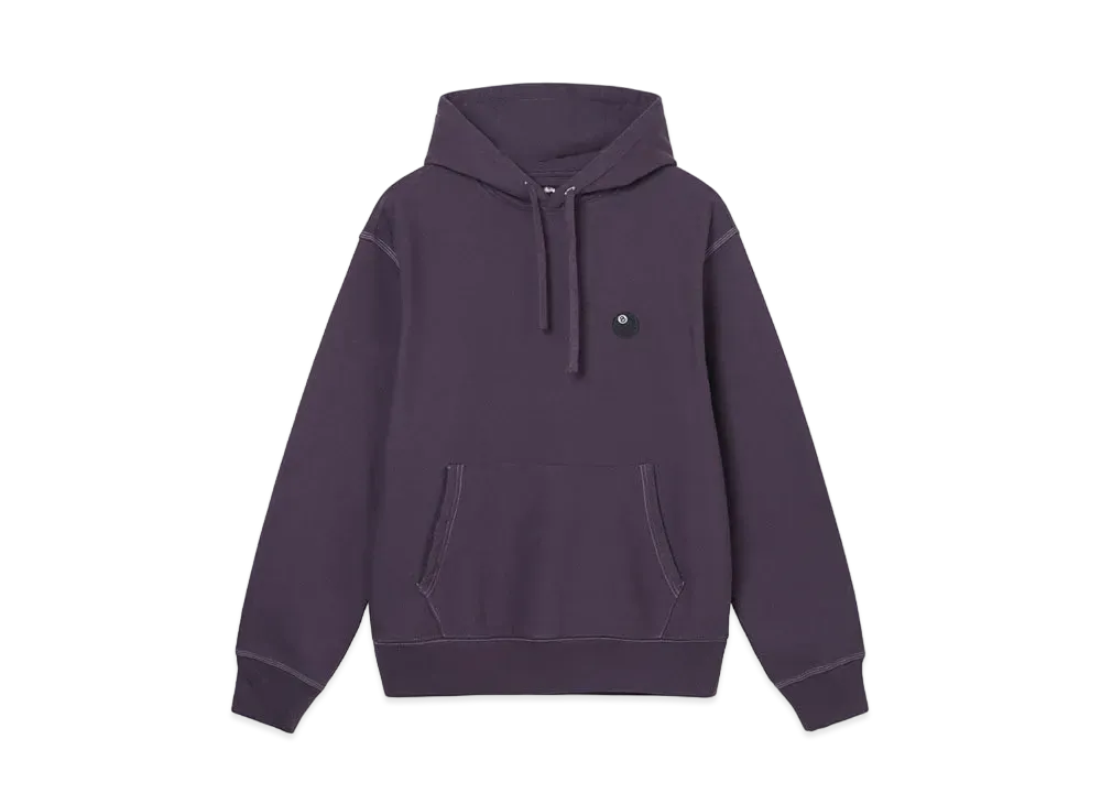 Stussy 8 BALL EMBROIDERED HOODIE "Deep Purple"