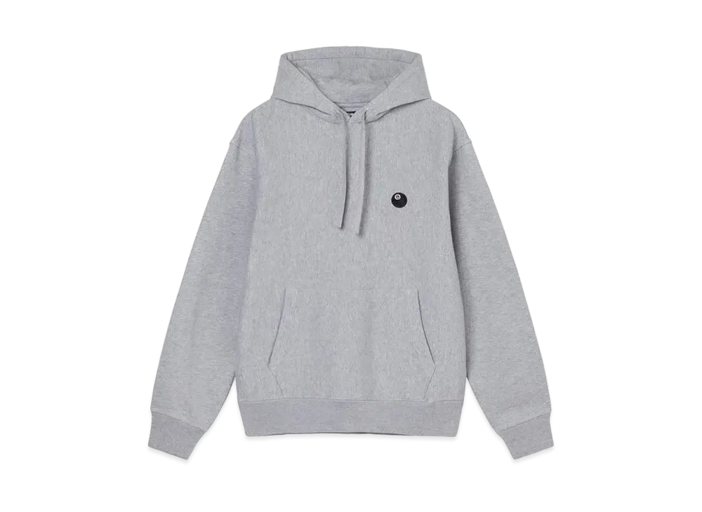 Stussy 8 BALL EMBROIDERED HOODIE "Grey Heather"