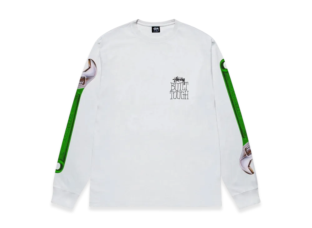 Stussy Wrench LS Tee "White"