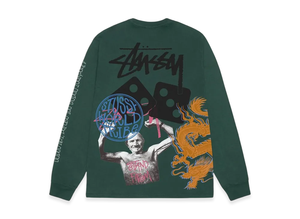Stussy Strike Pigment Dyed LS Tee "Forest"