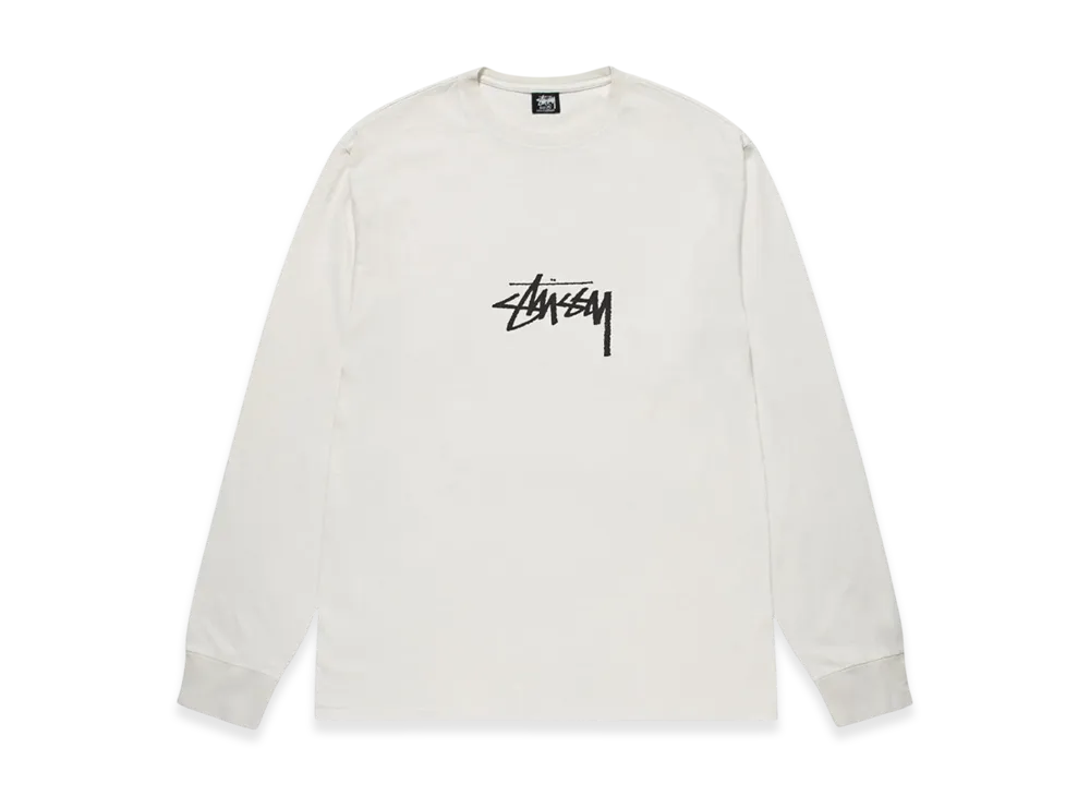 Stussy Small Stock LS Tee Pigment Dyed "Natural"