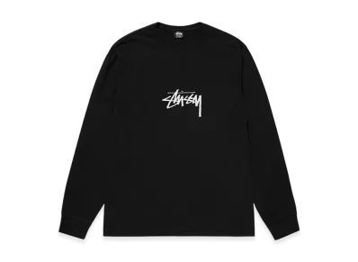 Stussy Small Stock LS Tee Pigment Dyed "Black"