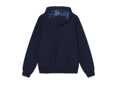 Stussy BACK HOOD EMBROIDERED HOODIE "Navy"