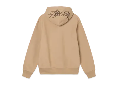 Stussy BACK HOOD EMBROIDERED HOODIE "Beige"