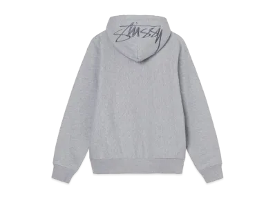 Stussy BACK HOOD EMBROIDERED HOODIE "Grey Heather"