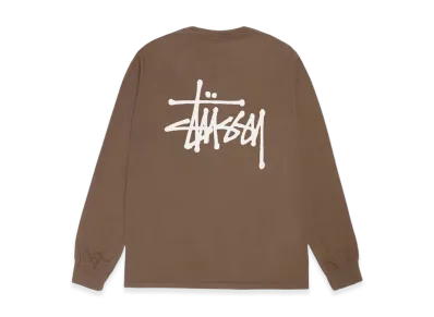 Stussy Basic Stussy Pigment Dyed LS Tee 2024 "Brown"