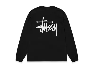 Stussy Basic Stussy Pigment Dyed LS Tee 2024 "Black"