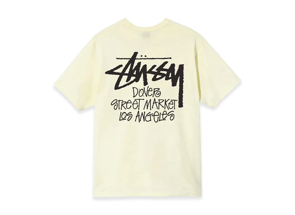 Stussy Stock DSM Los Angeles Tee 2021 "Pale Yellow"