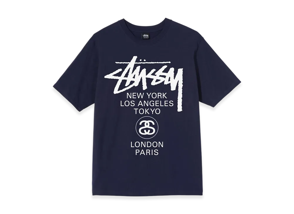 Stussy World Tour Tee 2021 "Navy"