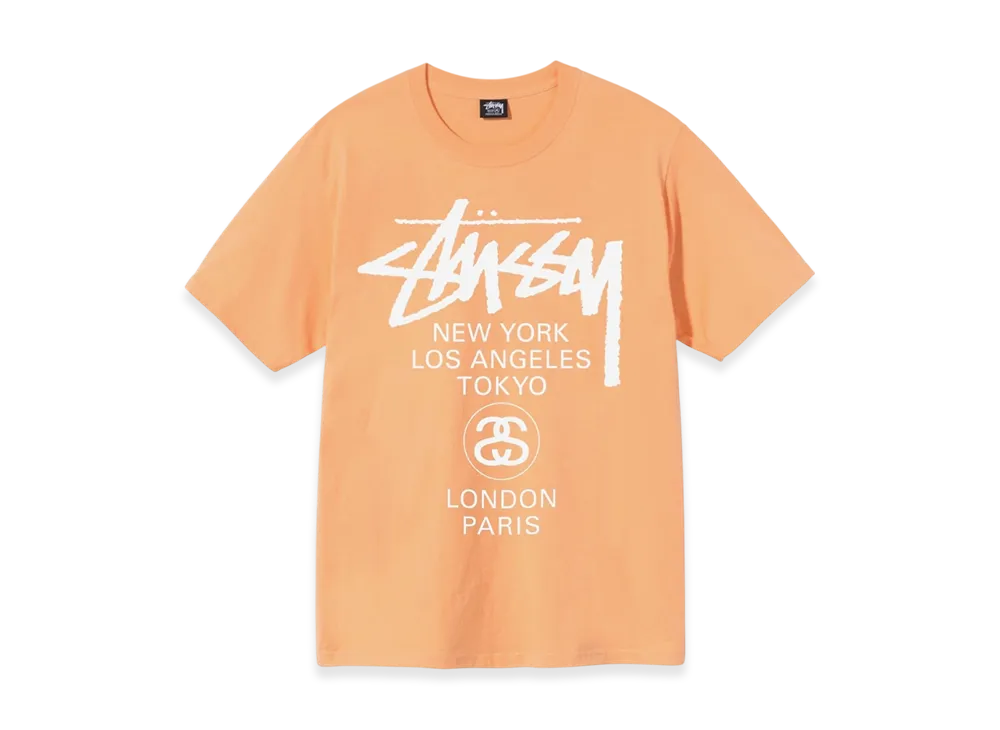 Stussy World Tour Tee 2021 "Peach"