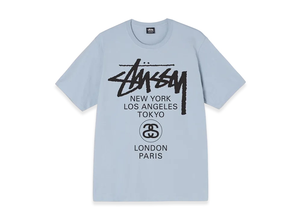 Stussy World Tour Tee 2021 "Steel"