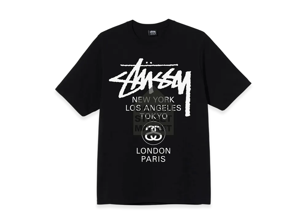 Stussy DSM World Tour Tee "Black"