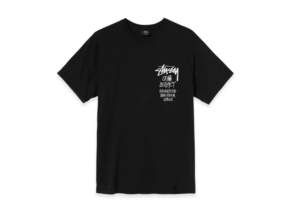 Stussy x Our Legacy Surfman Pig. Dyed Tee - 20FW "Black"