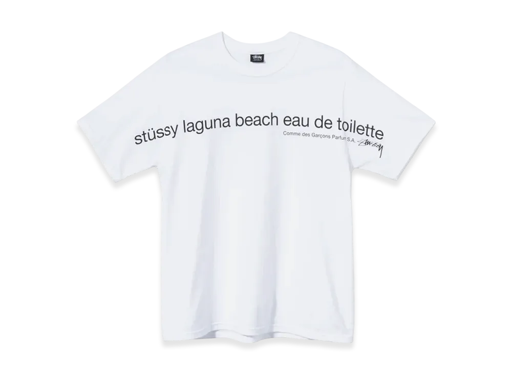 Stussy x CDG Laguna Beach Tee "White"