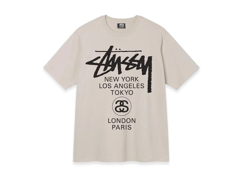 Stussy World Tour Tee "Smoke"