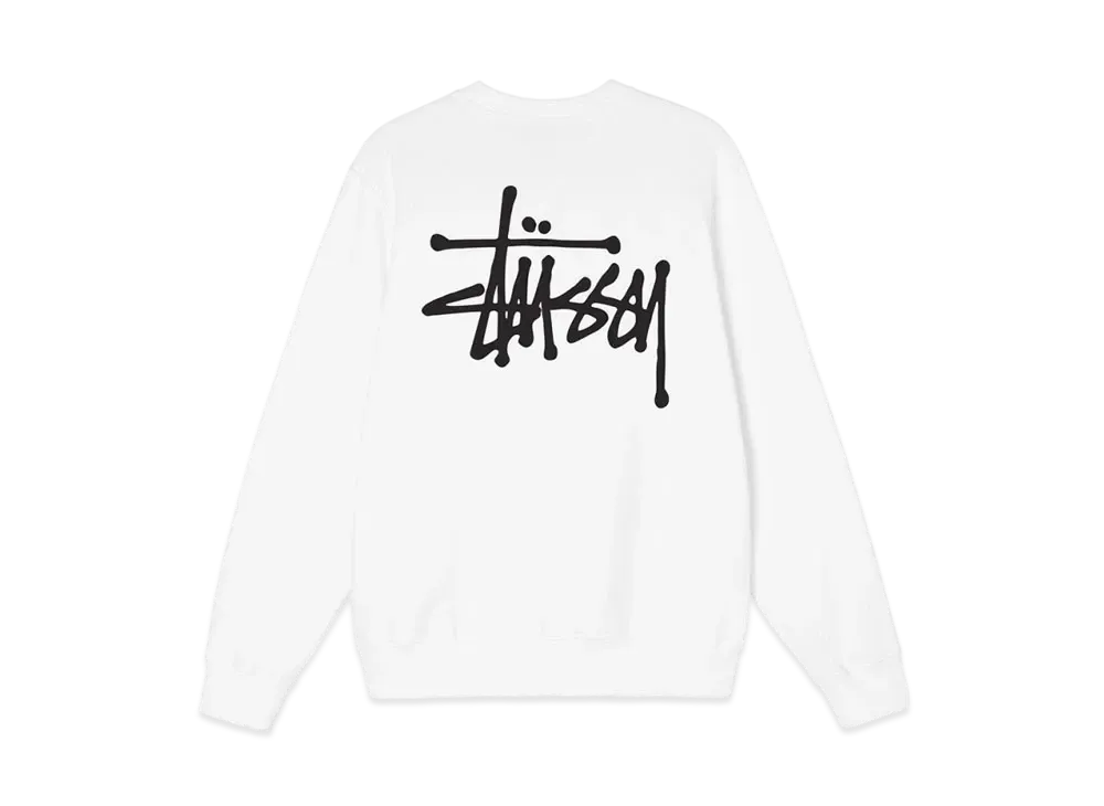 Stussy BASIC STUSSY CREW "White"