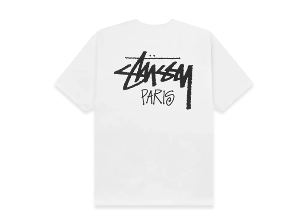Stussy Stock Paris Tee "White"
