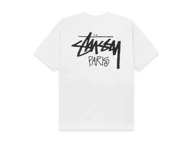 Stussy Stock Paris Tee "White"
