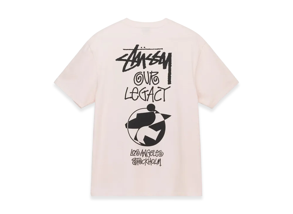 Stussy x Our Legacy Surfman 2 Pigment Dyed Tee "Pink"