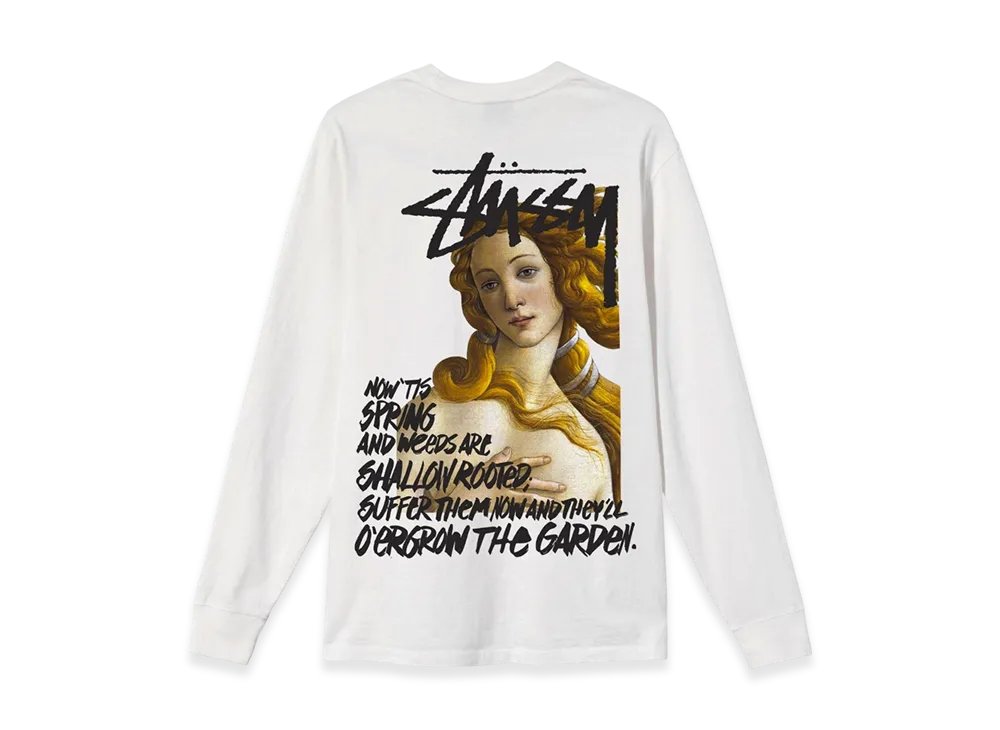 Stussy Spring Weeds Pigment Dyed LS Tee "Natural"