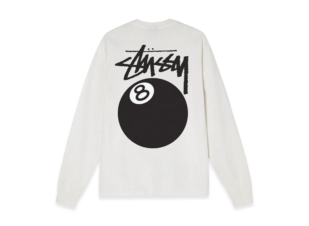 Stussy 8 Ball Pigment Dyed LS Tee "Natural"