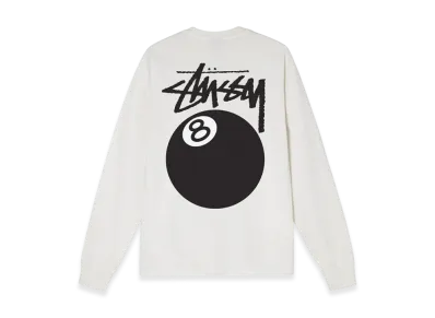 Stussy 8 Ball Pigment Dyed LS Tee "Natural"