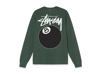 Stussy 8 Ball Pigment Dyed LS Tee "Pine"