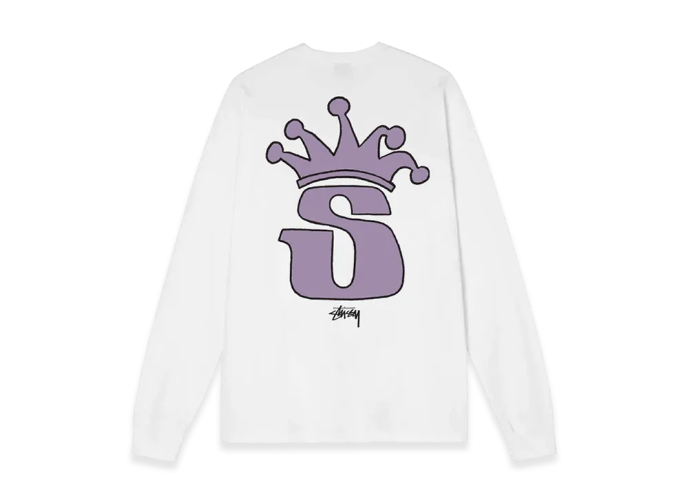 Stussy S Crown LS Tee "White"